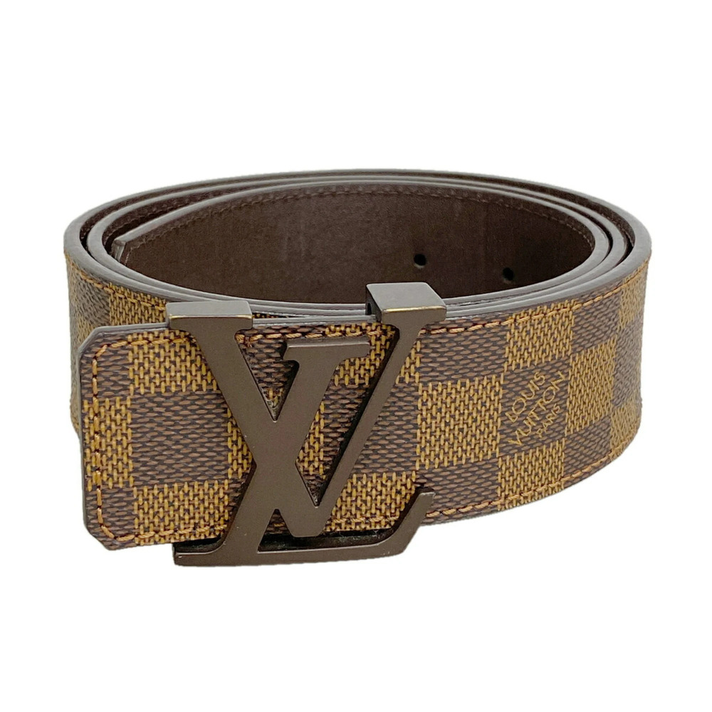 Louis Vuitton Damier Belt, Ceinture LV Initials, M9807, Ebene, Men's
